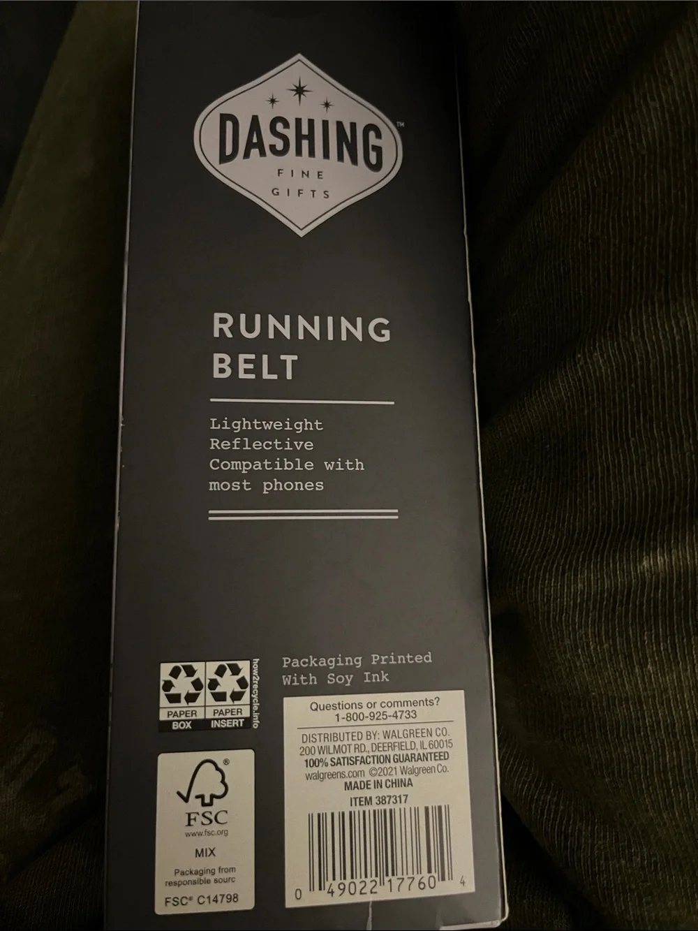 Dashing Neon Yellow Reflective Running Belt